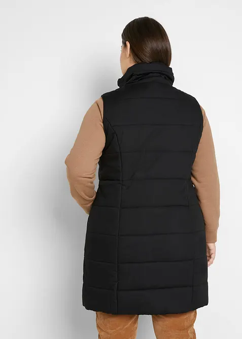 Gilet lungo a collo alto, bonprix