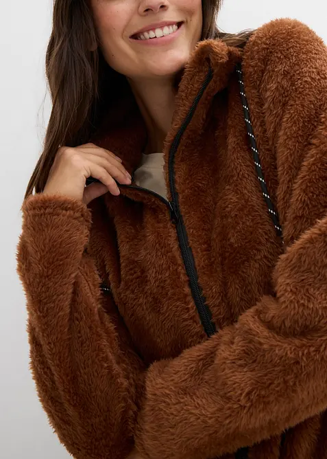 Giacca in pile teddy, bonprix