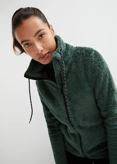 Giacca in pile teddy, bonprix