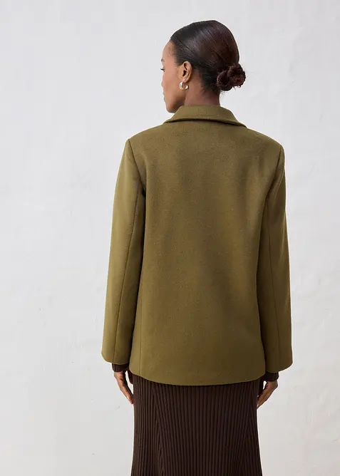 Caban in misto lana, bonprix