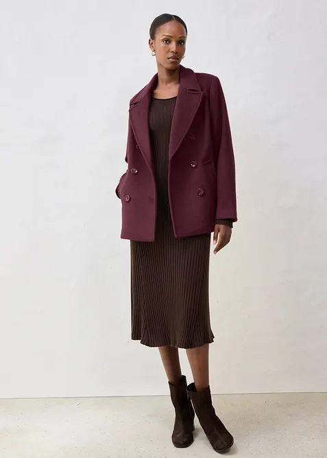 Caban in misto lana, bonprix