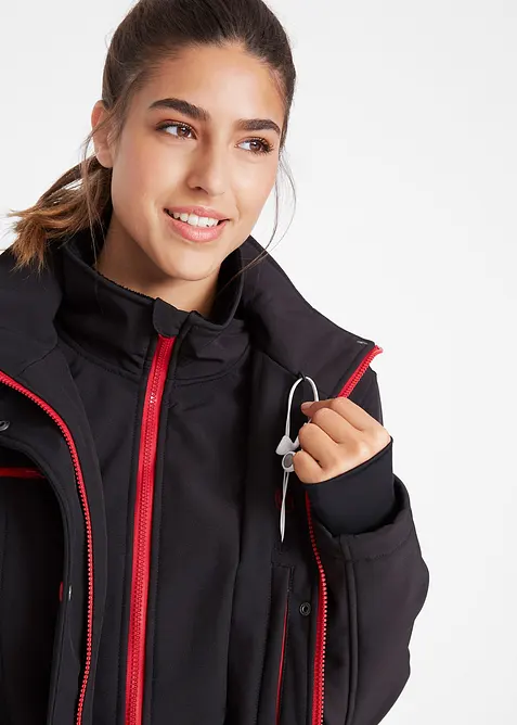 Softshell lungo elasticizzato idrorepellente, bonprix