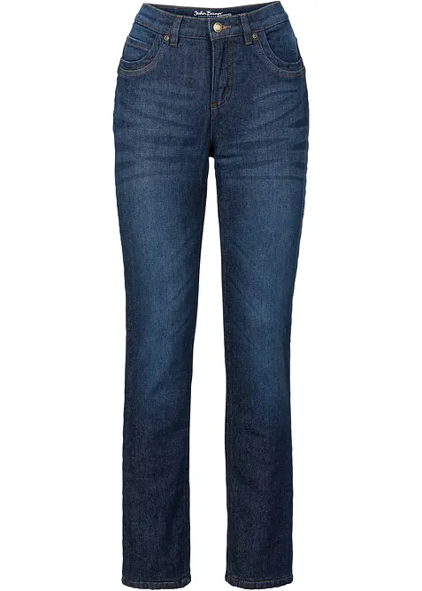 Jeans termici straight, vita alta, bonprix