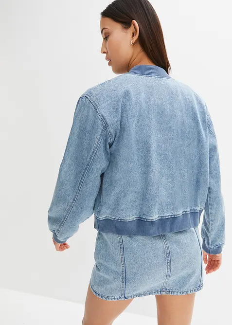 Bomber in denim, bonprix