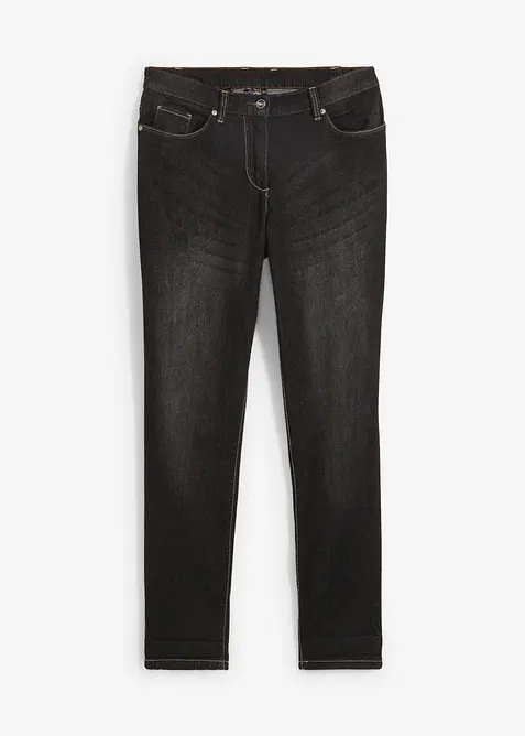 Jeans boyfriend elasticizzati, vita media, bonprix