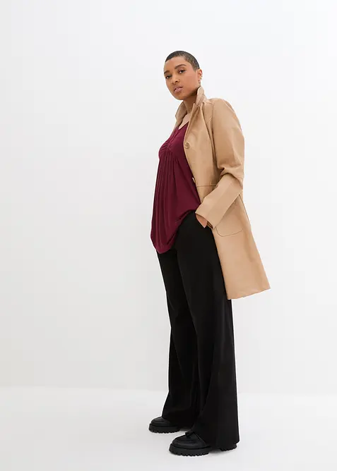 T-shirt svasata a maniche corte, bonprix