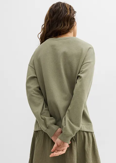 Abito in felpa con gonna in tessuto, bonprix