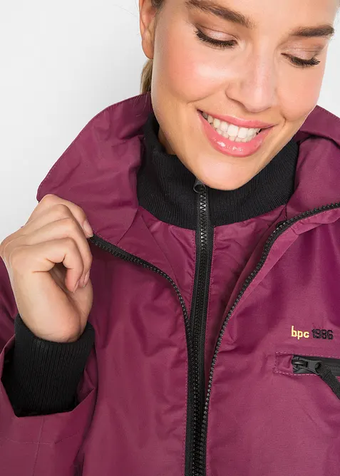Giubbotto tecnico outdoor con cappuccio 2 in 1 impermeabile, bonprix