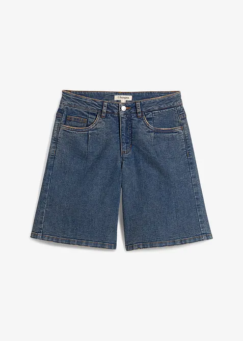 Bermuda in jeans, vita media, bonprix