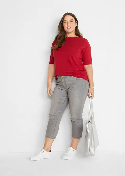 Maglia con scollo a barca, bonprix