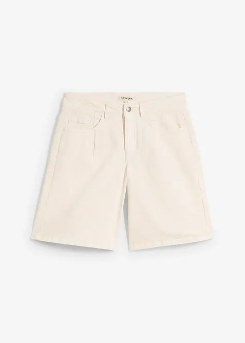 Bermuda in jeans, vita media, bonprix