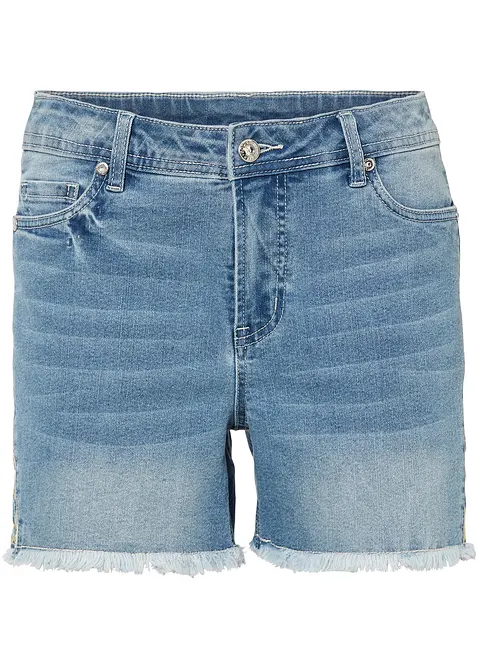 Shorts di jeans, vita media, bonprix