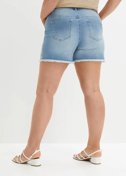 Shorts di jeans, vita media, bonprix