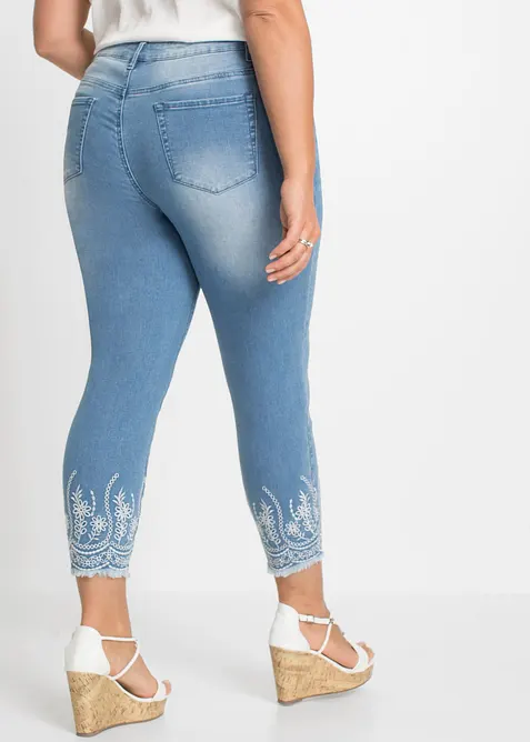 Jeans skinny, vita media, bonprix