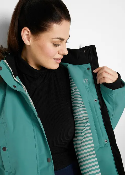 Giacca tecnica outdoor con cappuccio, impermeabile, bonprix