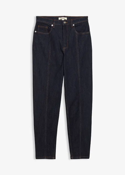 Mom jeans elasticizzati, vita alta, bonprix