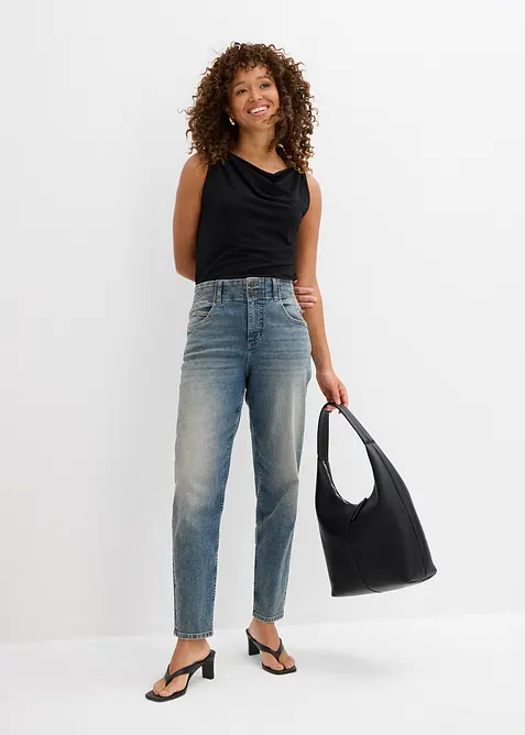Mom jeans, vita alta, bonprix