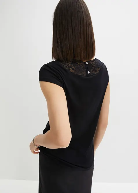 Maglia con pizzo, bonprix