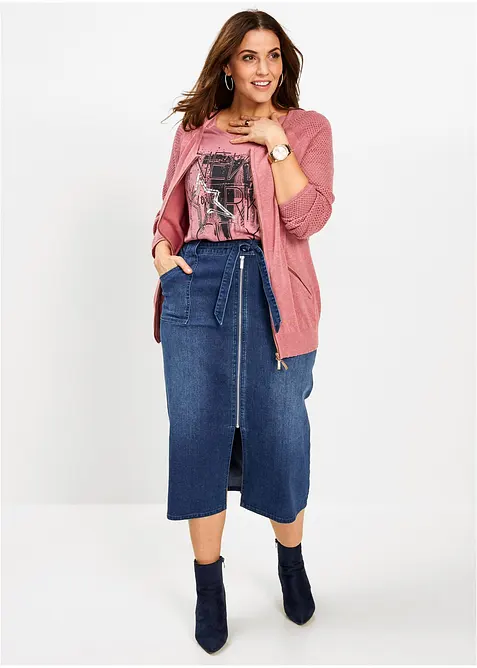 Cardigan semplice in filato fine, bonprix