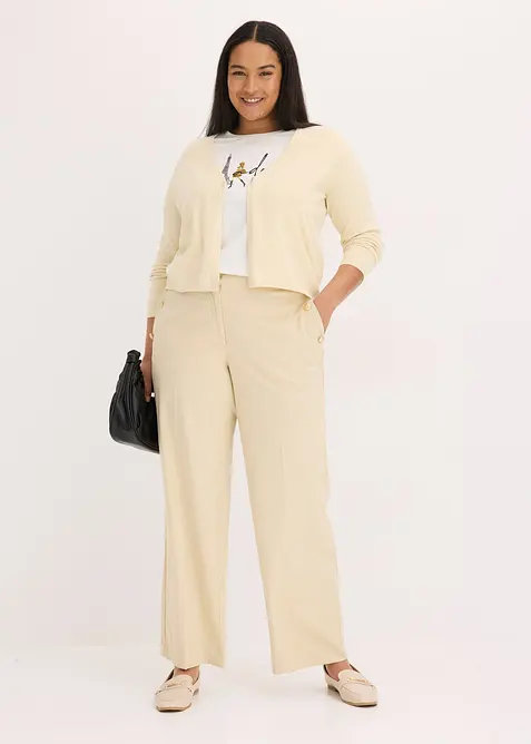 Cardigan semplice in filato fine, bonprix