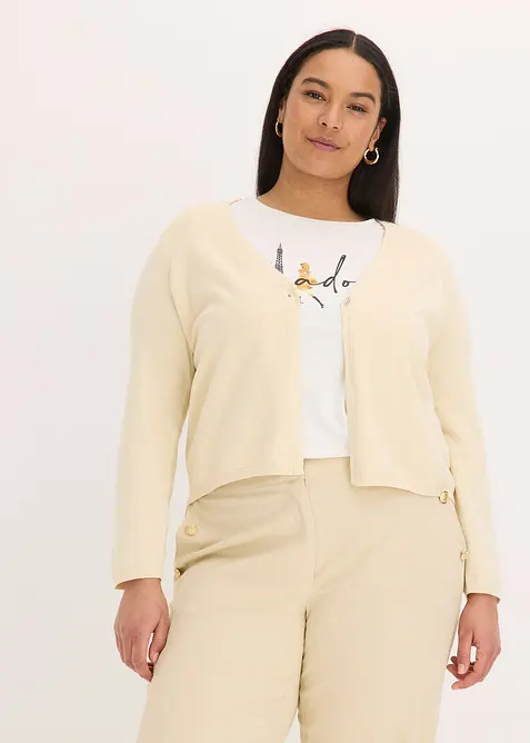 Cardigan semplice in filato fine, bonprix