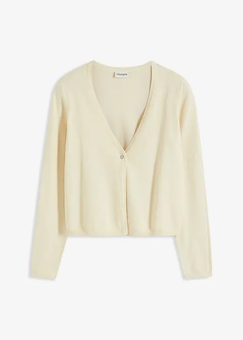 Cardigan semplice in filato fine, bonprix