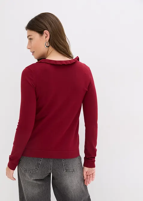 Cardigan in filato fine di misto viscosa fluente, bonprix