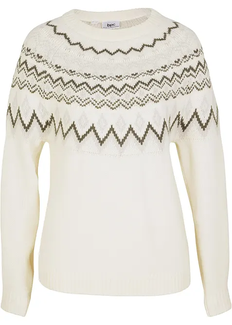 Maglione norvegese accollato, bonprix
