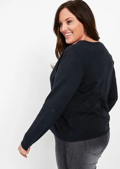 Cardigan semplice in filato fine, bonprix