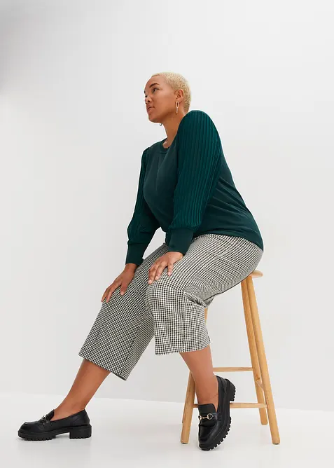 Maglione in filato fine di misto viscosa morbido, bonprix