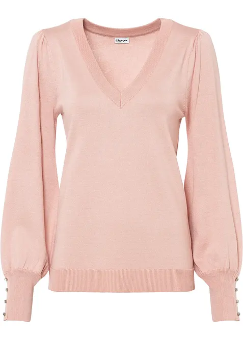 Maglione in filato fine misto viscosa, bonprix