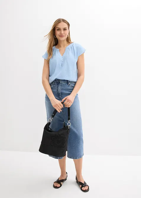 Top in mussola di puro cotone, bonprix