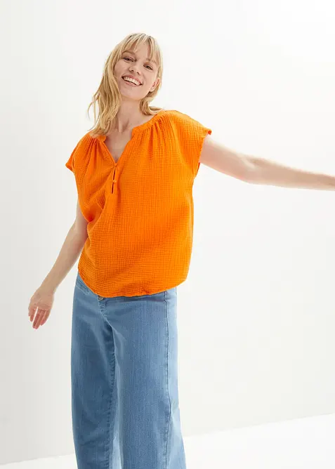 Top in mussola di puro cotone, bonprix