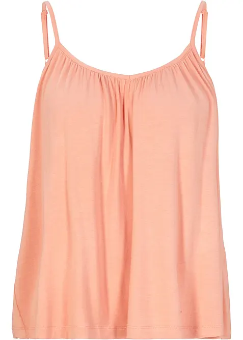 Top con spalline sottili in viscosa fluente, bonprix