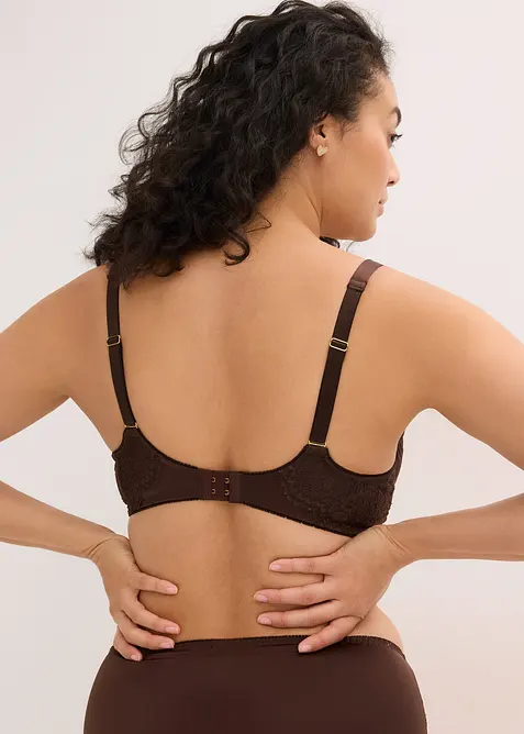 Reggiseno con ferretto ed effetto lucido, bonprix