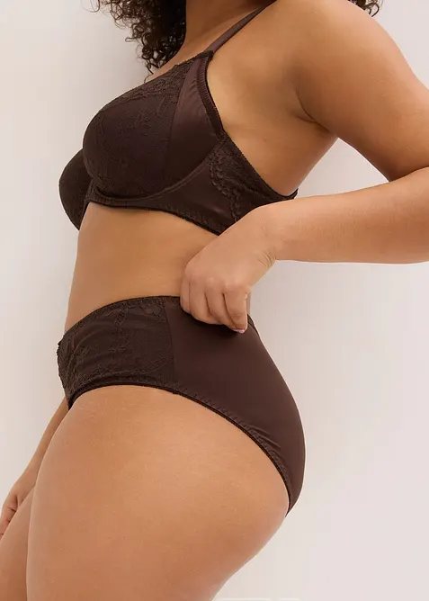 Slip alto con effetto lucido, bonprix