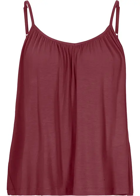 Top con spalline sottili in viscosa fluente, bonprix