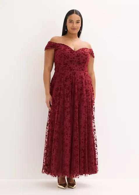 Abito da sera con meravigliosi ricami floreali, bonprix