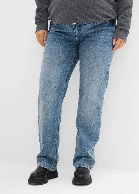 Jeans pr&eacute;maman 2 in 1 da indossare sia prima che dopo il parto, straight, bonprix