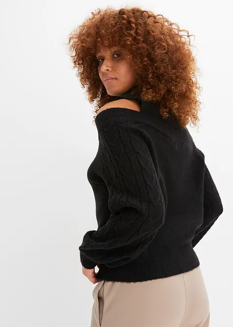 Maglione a spalle scoperte, bonprix