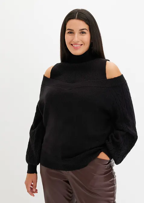 Maglione a spalle scoperte, bonprix
