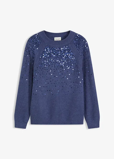 Maglione con paillettes, bonprix