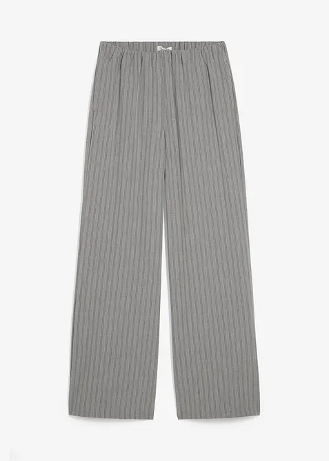 Pantaloni in tessuto fluente con elastico in vita, bonprix