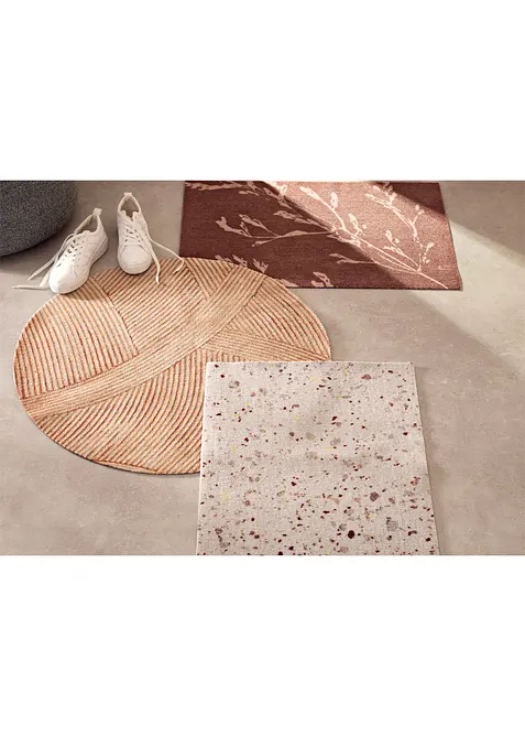 Zerbino lavabile con motivo floreale, bonprix