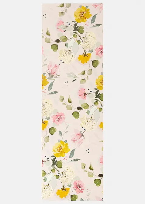 Zerbino lavabile con motivo floreale, bonprix