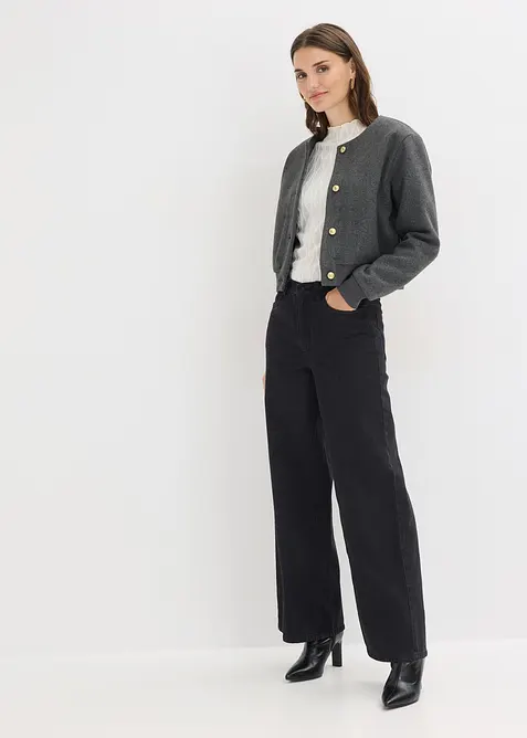 Pantaloni in twill di puro cotone biologico, bonprix