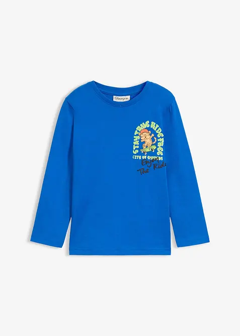 Maglia a maniche lunghe in puro cotone biologico, bonprix