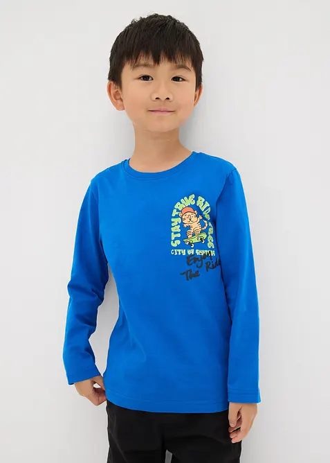 Maglia a maniche lunghe in puro cotone biologico, bonprix