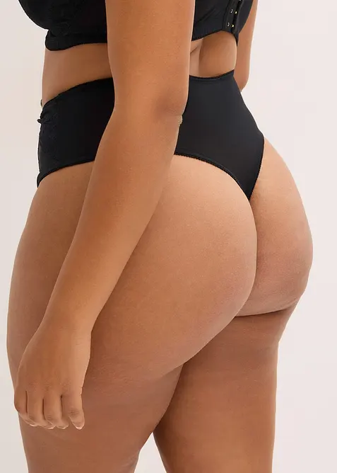 Perizoma a vita alta con pizzo delicato, bonprix