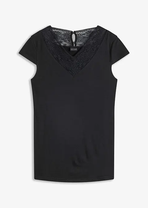 Maglia con pizzo, bonprix